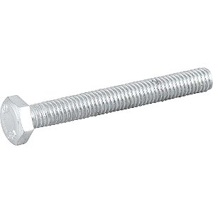 Parafuso sextavado zincado 6mm x 50mm MA rosca total caixa com 200 peças VONDER