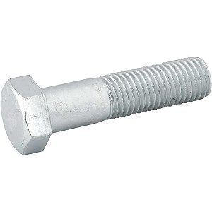 Parafuso sextavado zincado 7/8" x 2.1/2" UNC rosca parcial caixa com 20 peças VONDER