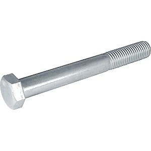 Parafuso sextavado zincado 7/8" x 7.1/2" UNC rosca parcial  Kit com 10 peças VONDER