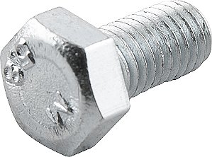 Parafuso sextavado zincado 8mm x 16mm MA rosca total caixa com 200 peças VONDER