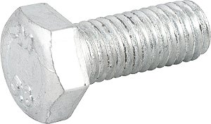 Parafuso sextavado zincado 8mm x 20mm MA rosca total caixa com 200 peças VONDER