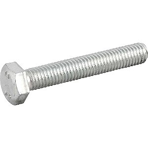 Parafuso sextavado zincado 8mm x 50mm MA rosca total caixa com 200 peças VONDER
