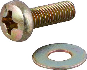 Parafuso com arruela para suporte de TV M8 x 25mm VONDER