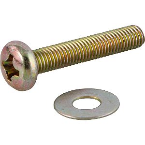 Parafuso com arruela para suporte de TV M8 x 45mm VONDER