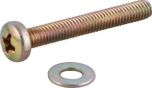 Parafuso com arruela para suporte de TV M4 x 30mm VONDER
