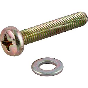 Parafuso com arruela para suporte de TV M6 x 35mm VONDER
