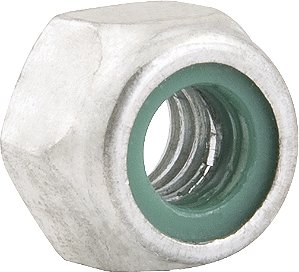 Porca autotravante sextavada 3/8" UNC alta zincada VONDER