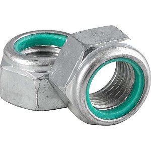 Porca autotravante sextavada 18mm MA baixa zincada VONDER