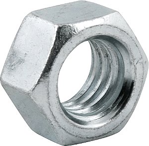 Porca sextavada 1/2" UNC zincada cartela com 6 peças VONDER