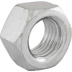 Porca sextavada 1/8" UNC zincada pacote com 200 peças VONDER