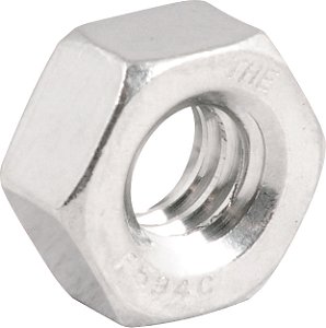 Porca sextavada inox UNC 1/4" VONDER