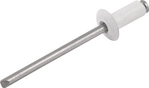 Rebite de repuxo 4,8mm x 10,0mm branco 510 caixa com 1.000 peças VONDER