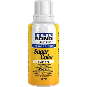 Corante líquido para tinta a base d'água amarelo 50ml TEKBOND