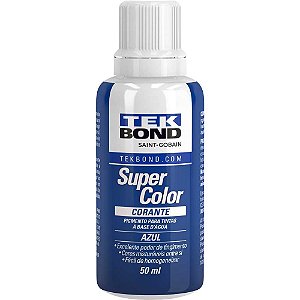 Corante líquido para tinta a base d'água azul 50ml TEKBOND