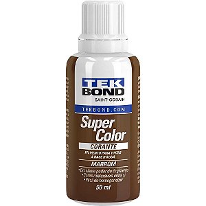Corante líquido para tinta a base d'água marrom 50ml TEKBOND
