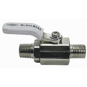 Válvula de esfera para linha de ar 1/4" x 1/4" DEVILBISS