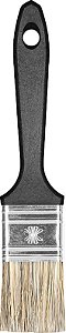 Pincel 1.1/2" com cerdas gris cabo preto Batalha 300/4 ATLAS