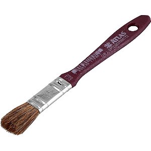Pincel cerdas seda 1/2" para verniz acabamento fino AT250/1 ATLAS