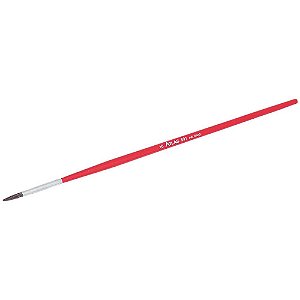 Pincel redondo nº0 cerdas pretas e cabo vermelho 991/0 ATLAS