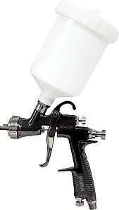 Pistola para pintura bico 1,3mm caneca 600ml por gravidade sistema HVLP AS-400P13 PUMA
