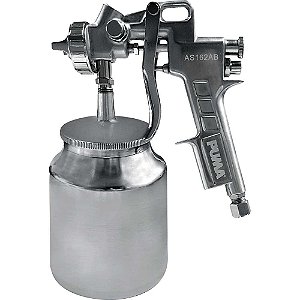Pistola para pintura por sucção bico 1,5mm caneca (1 Litro) baixa produção AS-162AB PUMA