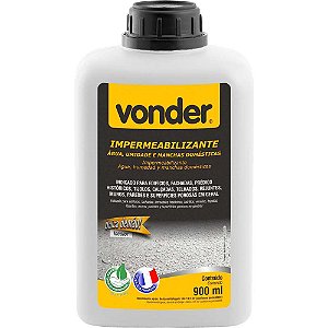 Impermeabilizante contra água umidade e manchas domésticas 900ml VONDER - 6 unidades