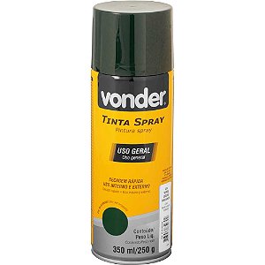 Tinta em spray verde escuro 350 ml/250g VONDER