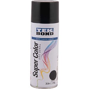 Tinta spray preto brilhante 350ml TEKBOND