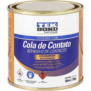 Adesivo de contato 200g com toluol Cola de Contato Alto desempenho TEKBOND