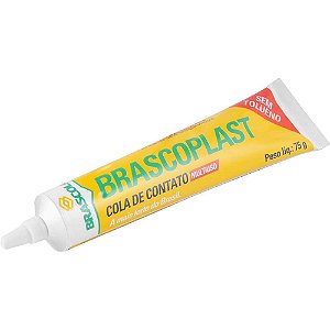 Adesivo de contato Brascoplast sem tolueno bisnaga 75g BRASCOLA