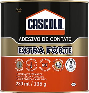 Adesivo de contato extra sem toluol 195g CASCOLA