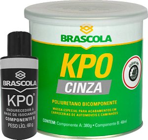 Adesivo de poliuretano Brascoved KPO cinza bicomponente BRASCOLA