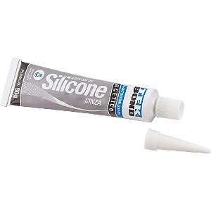 Borracha de silicone acético alta temperatura cinza 50g TEKBOND