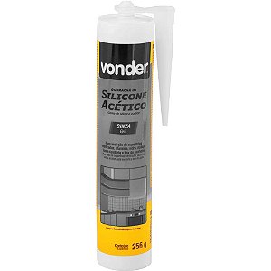 Borracha de silicone acético cinza 256g VONDER