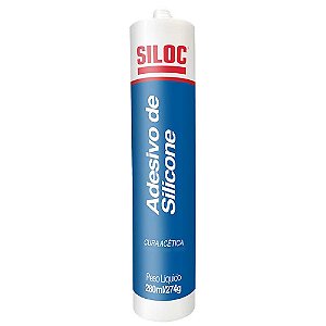 Borracha de silicone acético incolor 274g SILOC
