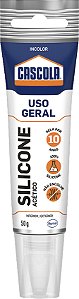 Borracha de silicone acético incolor 55g CASCOLA/ ALBA