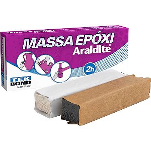 Adesivo epóxi bicomponente 100g Araldite massa TEKBOND