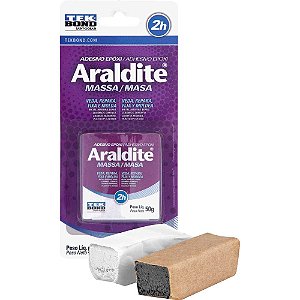Adesivo epóxi bicomponente 50g Araldite massa TEKBOND