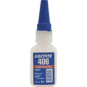 Adesivo instantâneo cianoacrilato industrial 406 20g LOCTITE