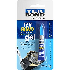 Adesivo instantâneo em gel 3g TEKBOND