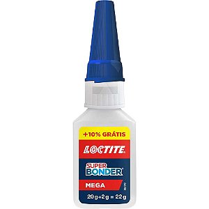 Adesivo instantâneo Super Bonder Mega 22g 2852356 LOCTITE