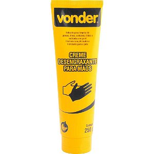 Creme desengraxante para mãos bisnaga com 250g VONDER