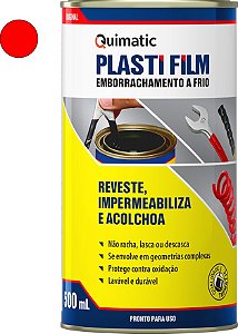 Emborrachamento a frio Plasti Film 500ml vermelho CH1 QUIMATIC