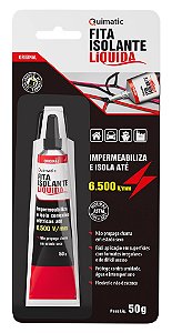 Fita isolante líquida 50g preta QUIMATIC