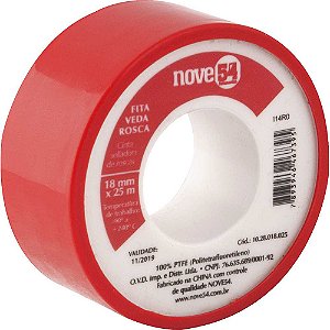 Fita veda-rosca 18mm x 25m NOVE54