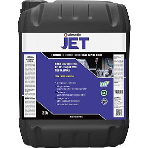 Fluido para corte 20 litros metais ferrosos aço inox e metal duro JET QJ3 QUIMATIC