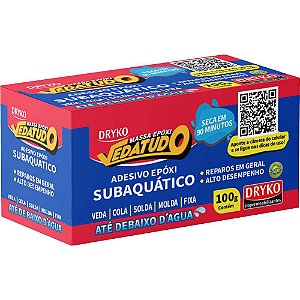 Massa epóxi bicomponente 100g Vedatudo DRYKO