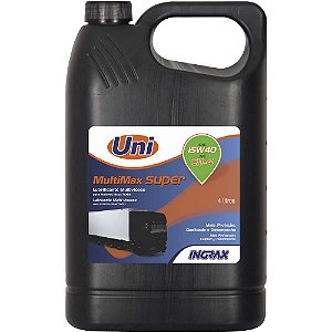 Óleo lubrificante Multimax Uni SAE 15W40 4 litros UNI INGRAX