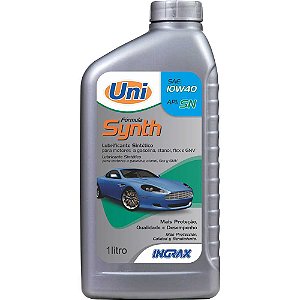 Óleo lubrificante Uni SAE 10W40 1 litro INGRAX - kit com 12 unidades