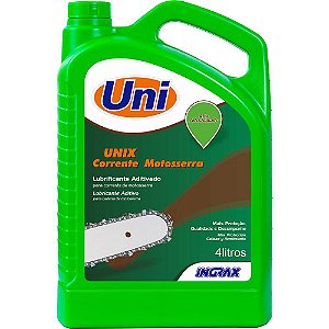 Óleo para corrente de motosserra Unix 4 litros UNI INGRAX